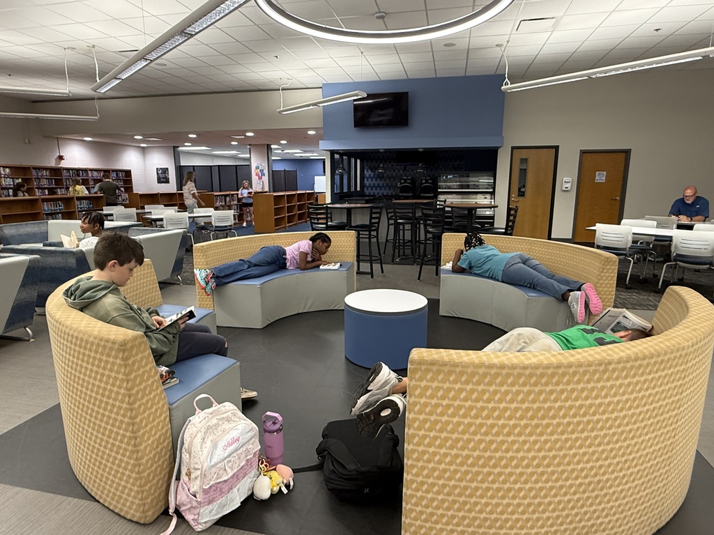 Lounging at the Media Center