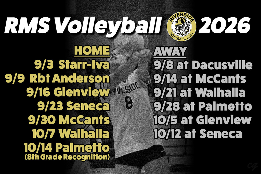 2026 RMS Volleyball Schedule