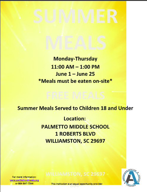 Summer meals flyer
