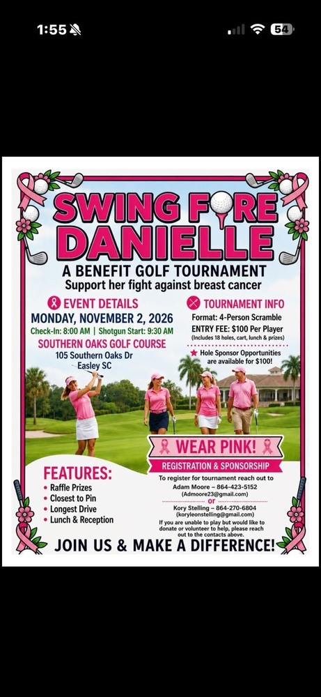 golf tourney for Danielle Young battling breast cancer