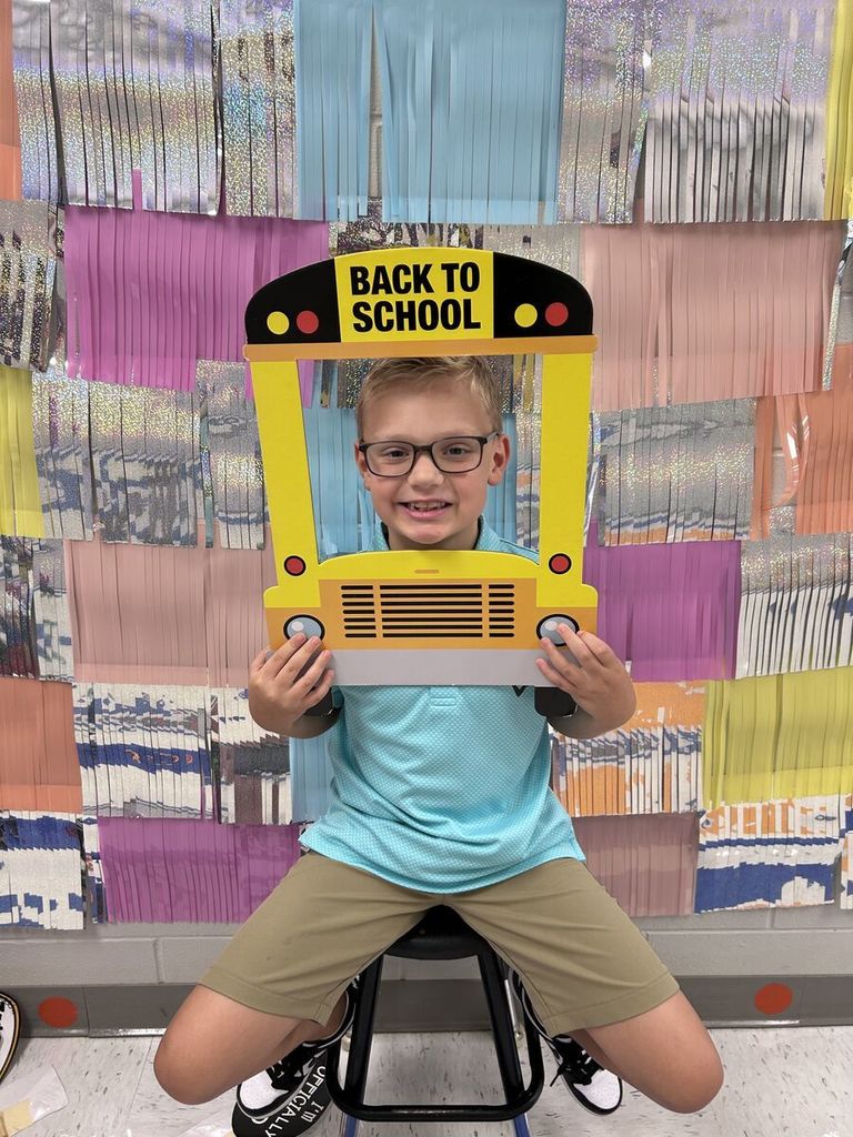 First Day of School School Bus Photo Prop