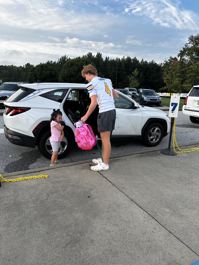 Carline and backpacks
