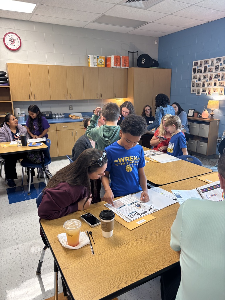 4th Grade Student Led Conference Stewart Class - Mom and Son