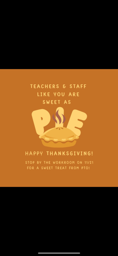 Special treat tomorrow from PTO!