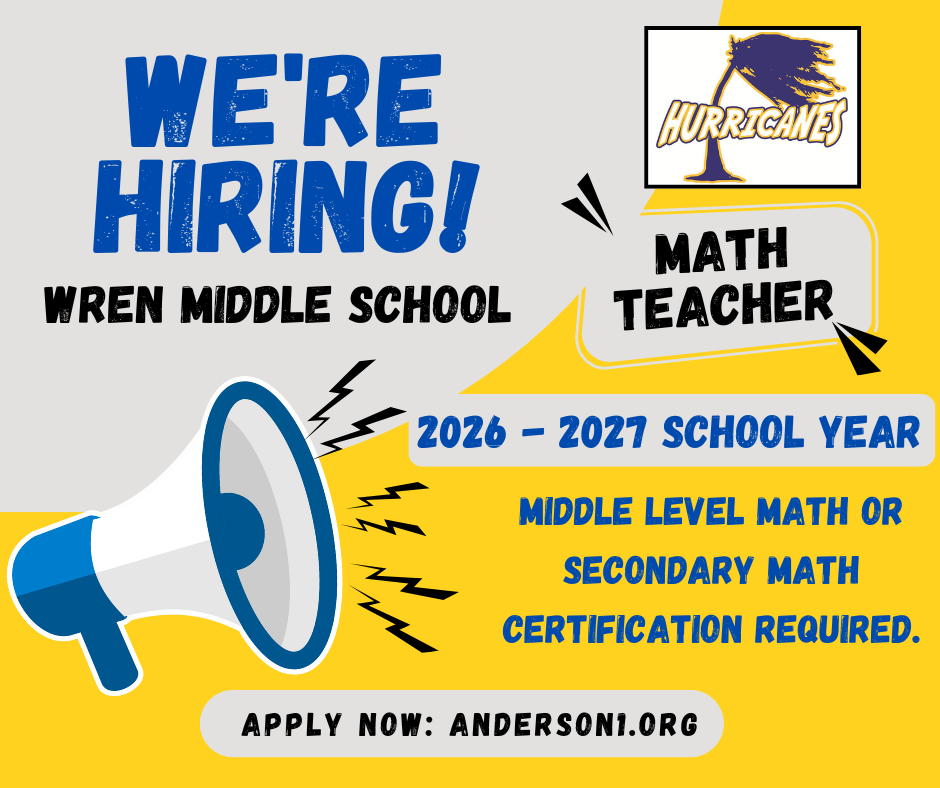 middle school math vacancy