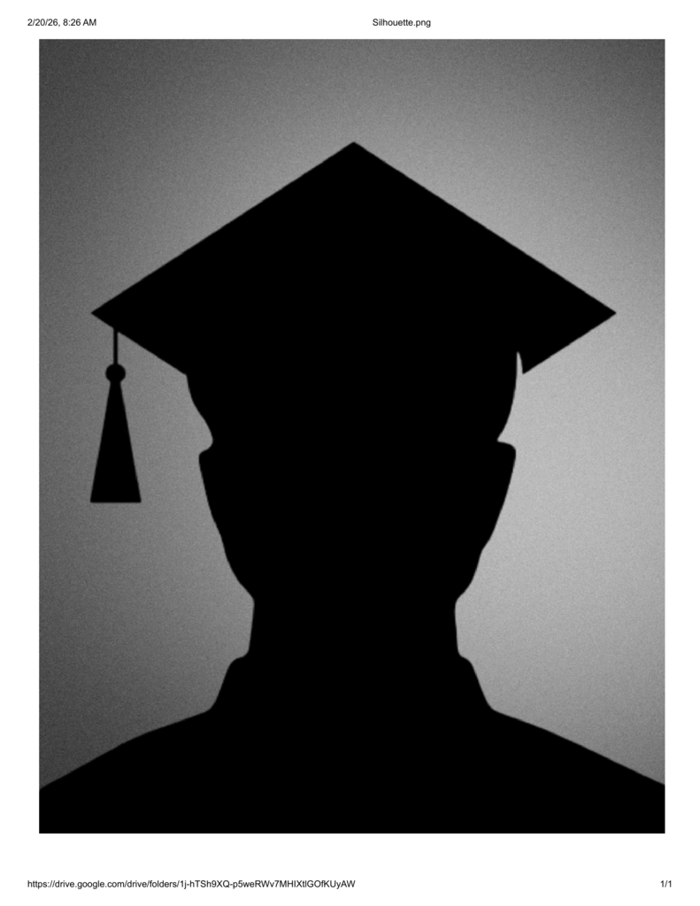 grad silhouette