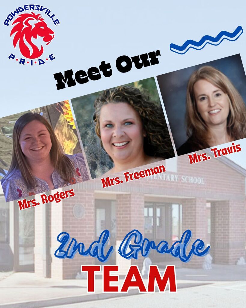 Meet our 2nd grade team: Sarah Rogers, Morgan Freeman, and Beth Travis.