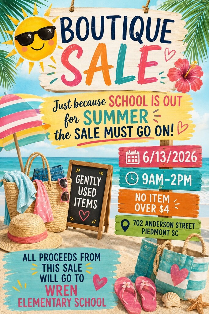 Boutique at the Bridge is having a  sale - June 13th from 9-2