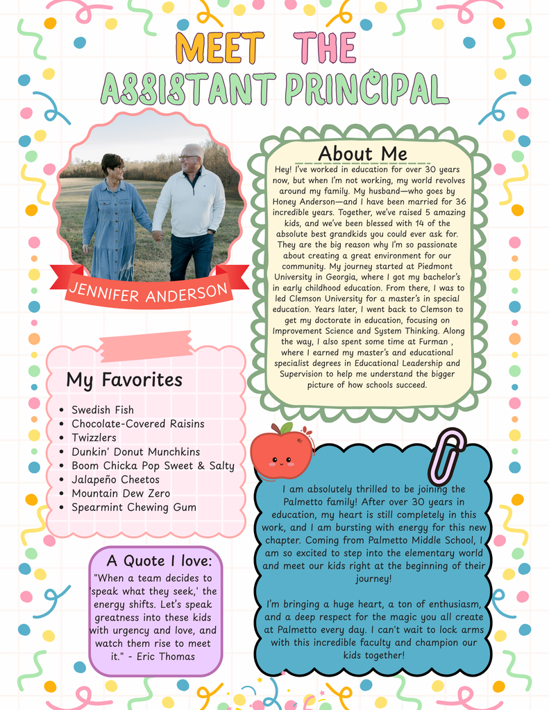 Welcome to PES - Dr. Jennifer Anderson!