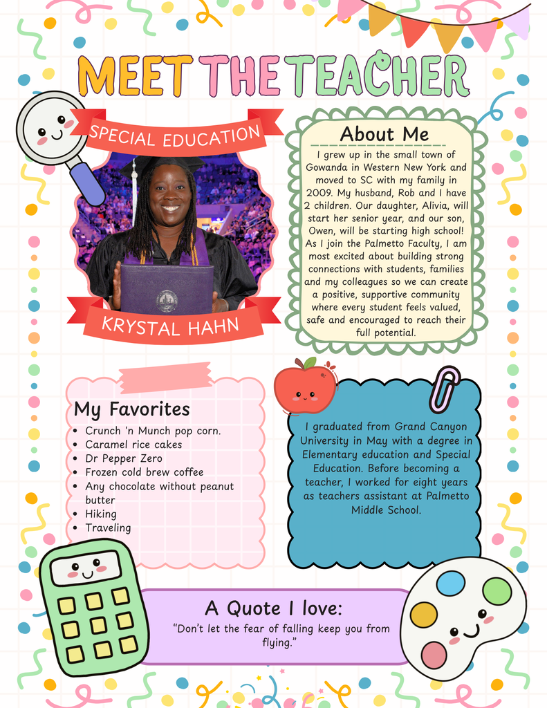 Welcome to PES - Mrs. Krystal Hahn!