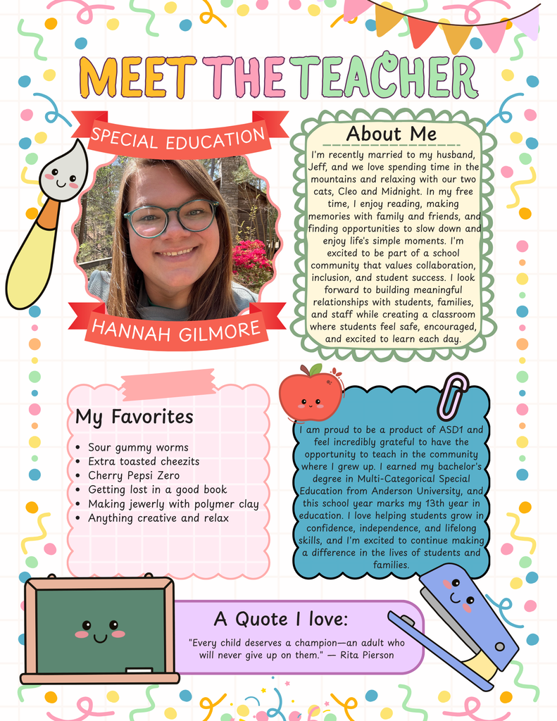Welcome to PES - Mrs. Hannah Gilmore!