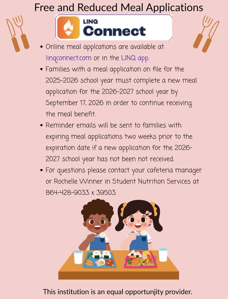 Free & Reduced Lunch Info Here