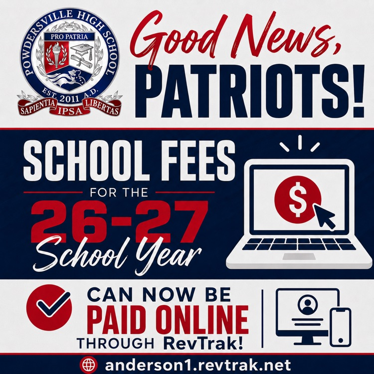 pay school fees online at anderson1.revtrak.net