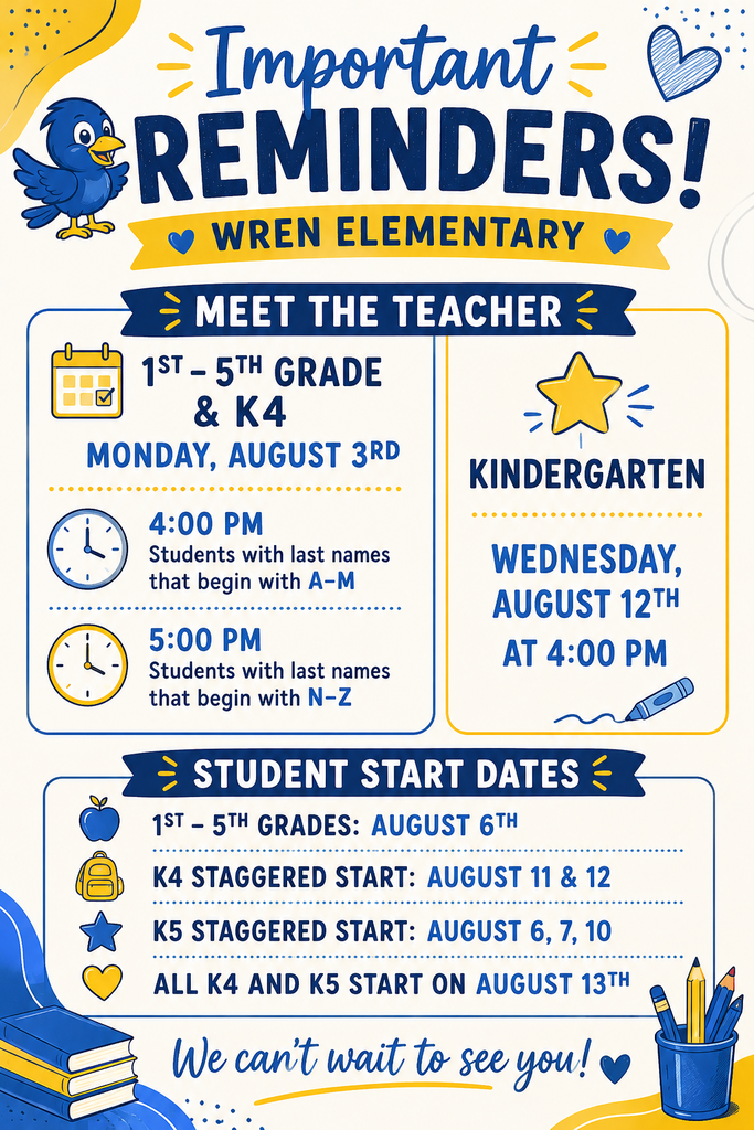 Important dates for families