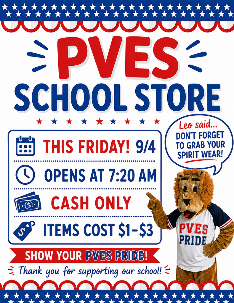 School Store opens at 7:20