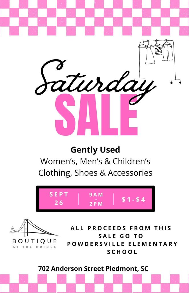 Boutiqe sale at PVHS, Sept 26,