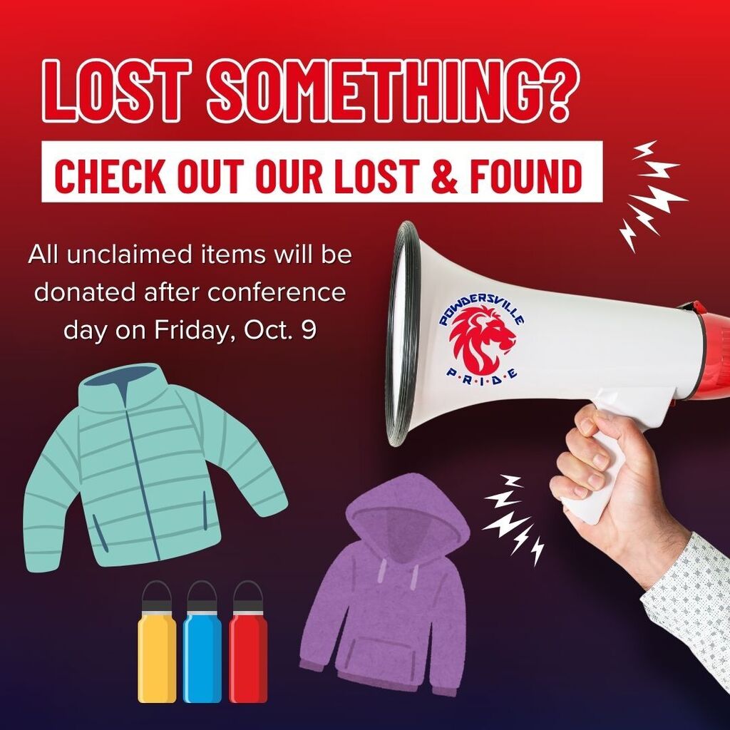 Lost and Found will be donated on Oct. 9