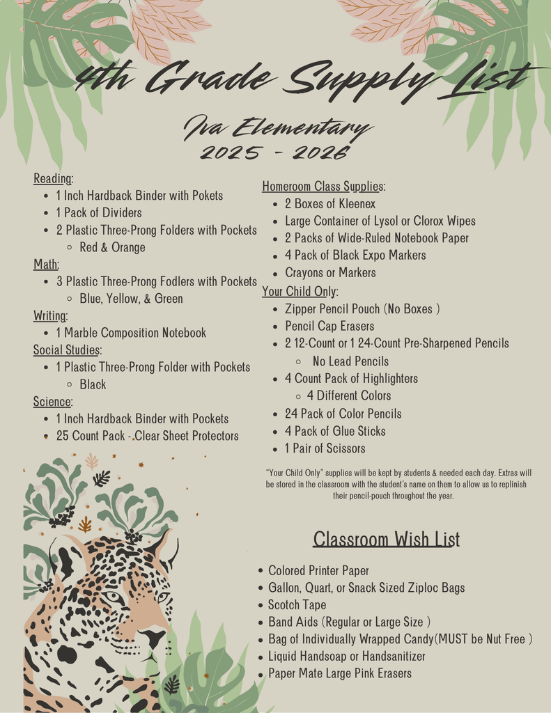 Supply List