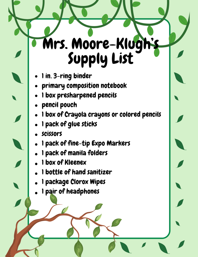 Supply List
