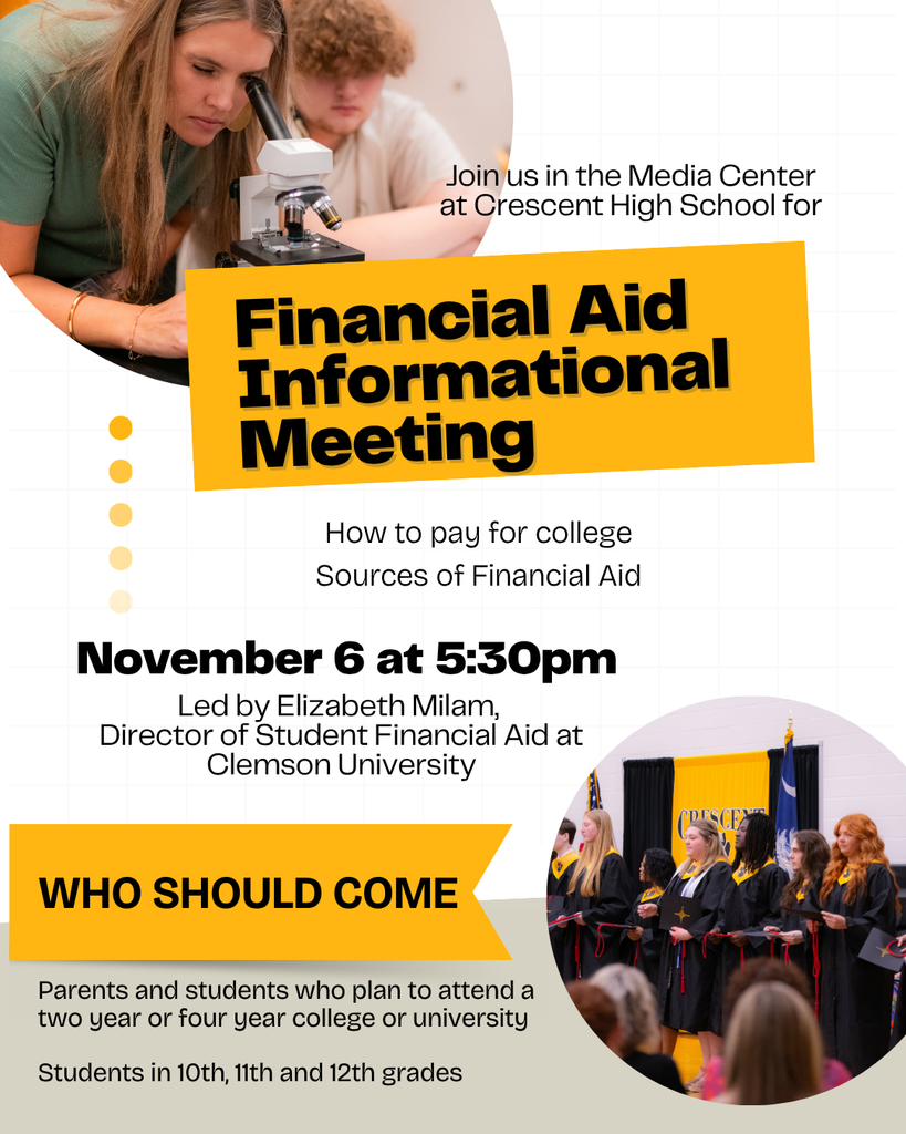 Informational flier for Financial Aid