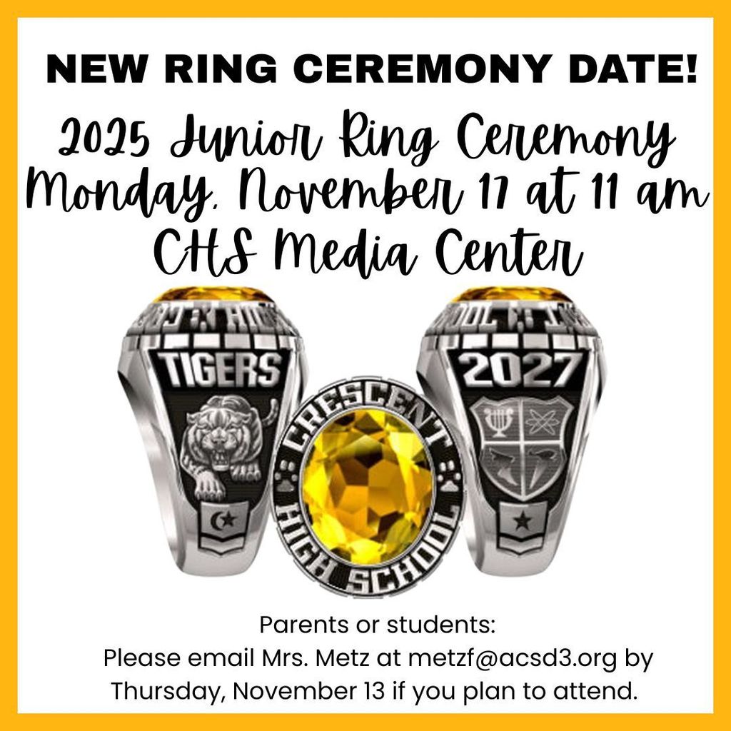 New Ring Ceremony Date