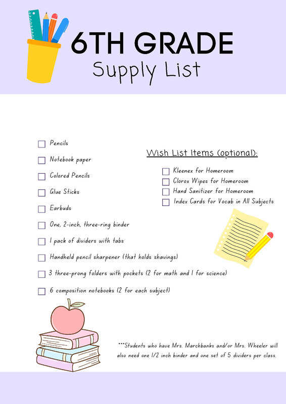 Supply Lists