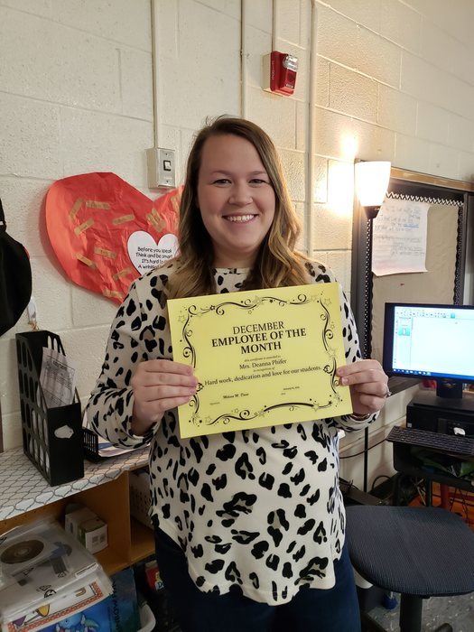 December Employee of the Month - Mrs. Deanna Phifer