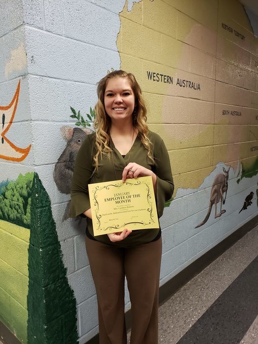 January Employee of the Month: Mrs. Roberts