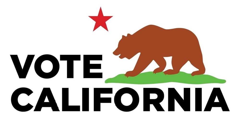 Vote California on the California Flag