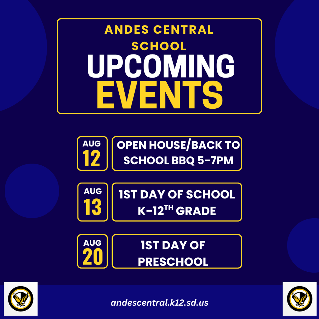 Open House First Day of School