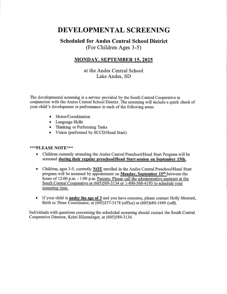 Developmental Screening