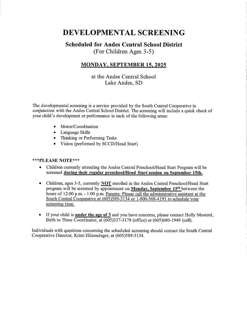 Developmental Screening