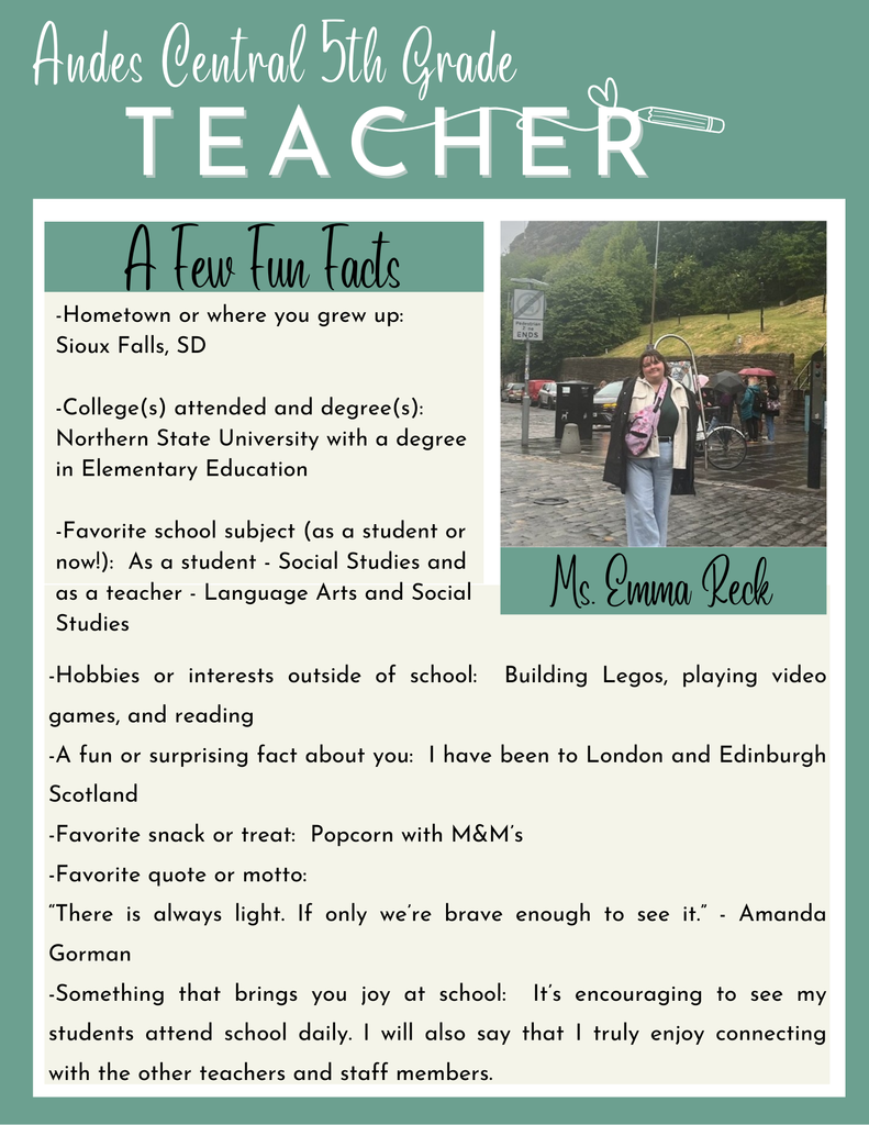 EMMA RECK TEACHER SPOTLIGHT