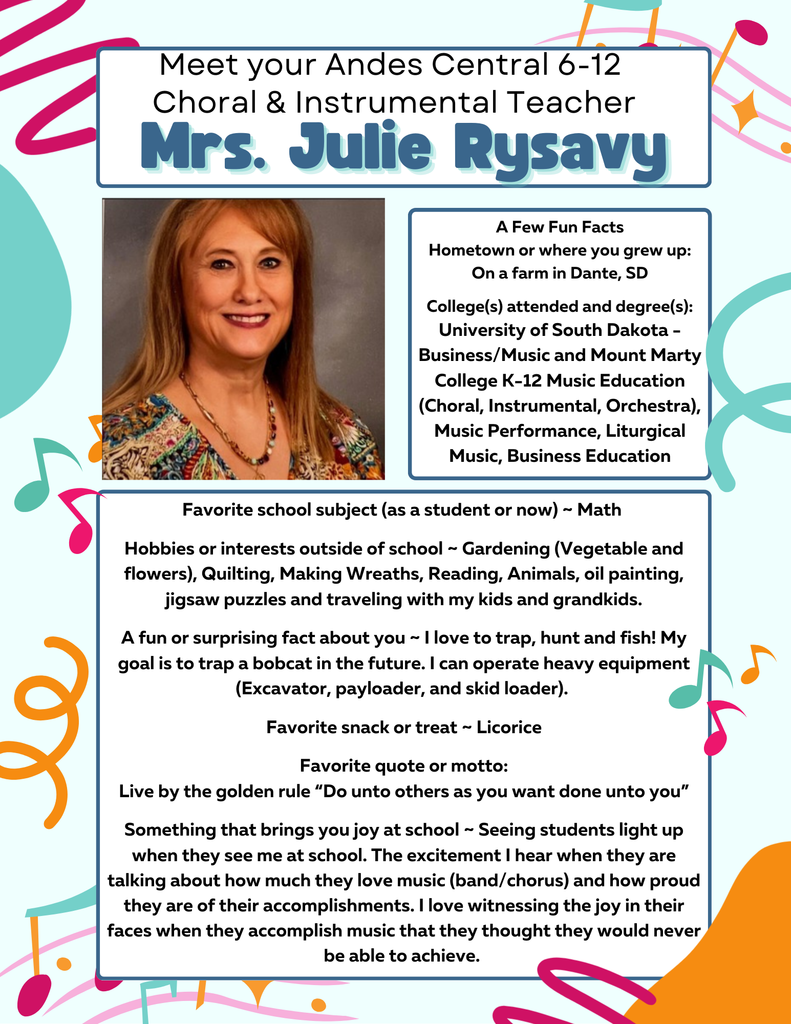 JULIE RYSAVY TEACHER SPOTLIGHT