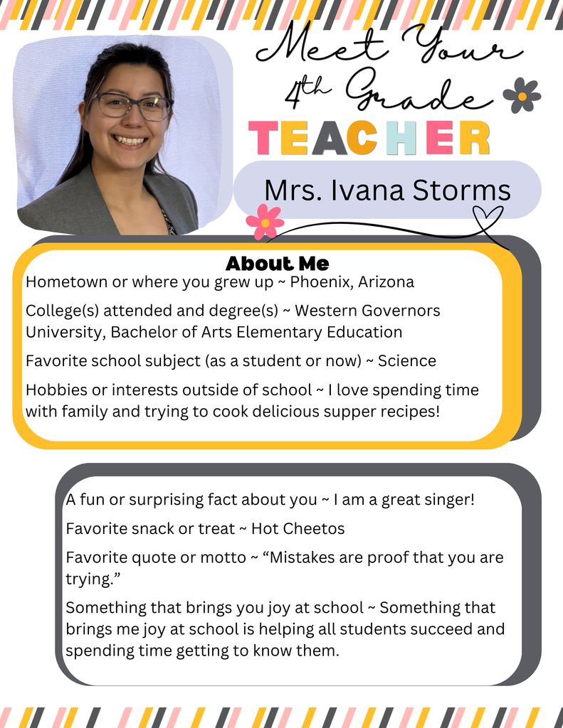 IVANA STORMS TEACHER SPOTLIGHT