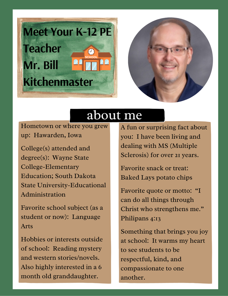 TEACHER SPOTLIGHT BILL KITCHENMASTER
