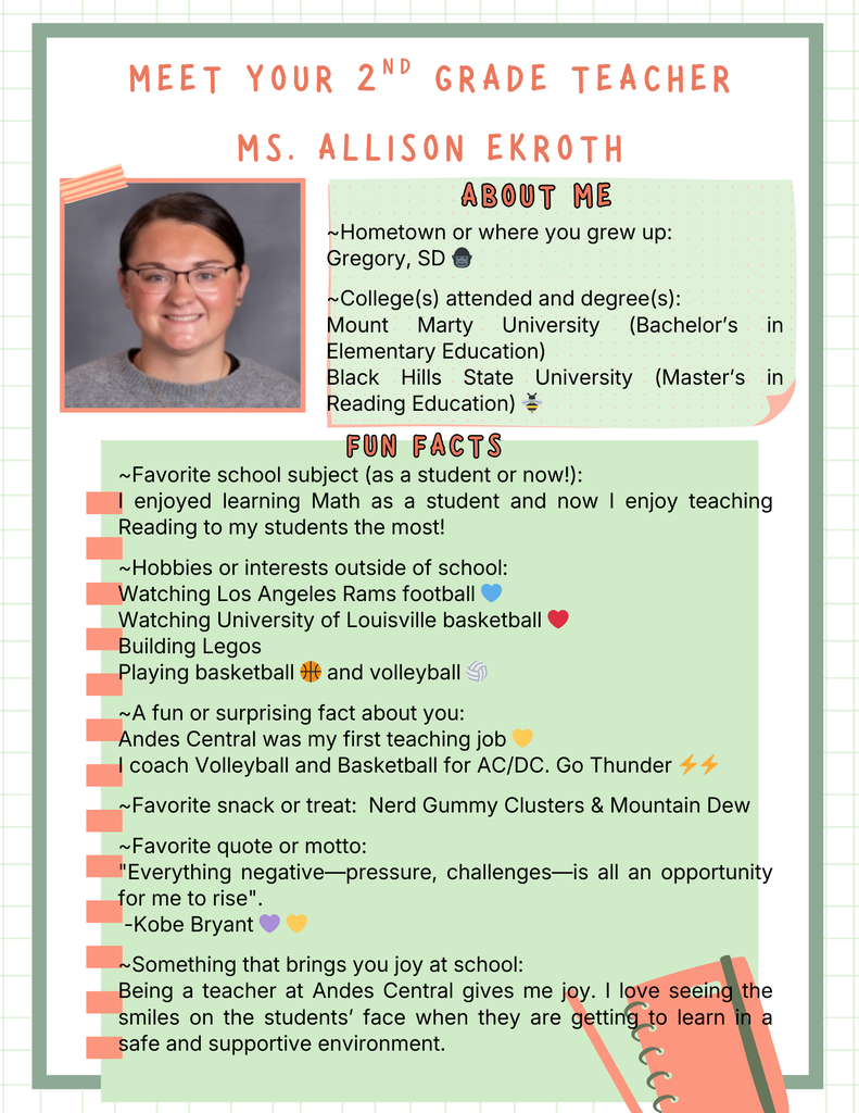 ALLISON EKROTH TEACHER SPOTLIGHT