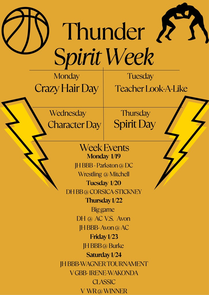 JAN 19-23 SPIRIT WEEK