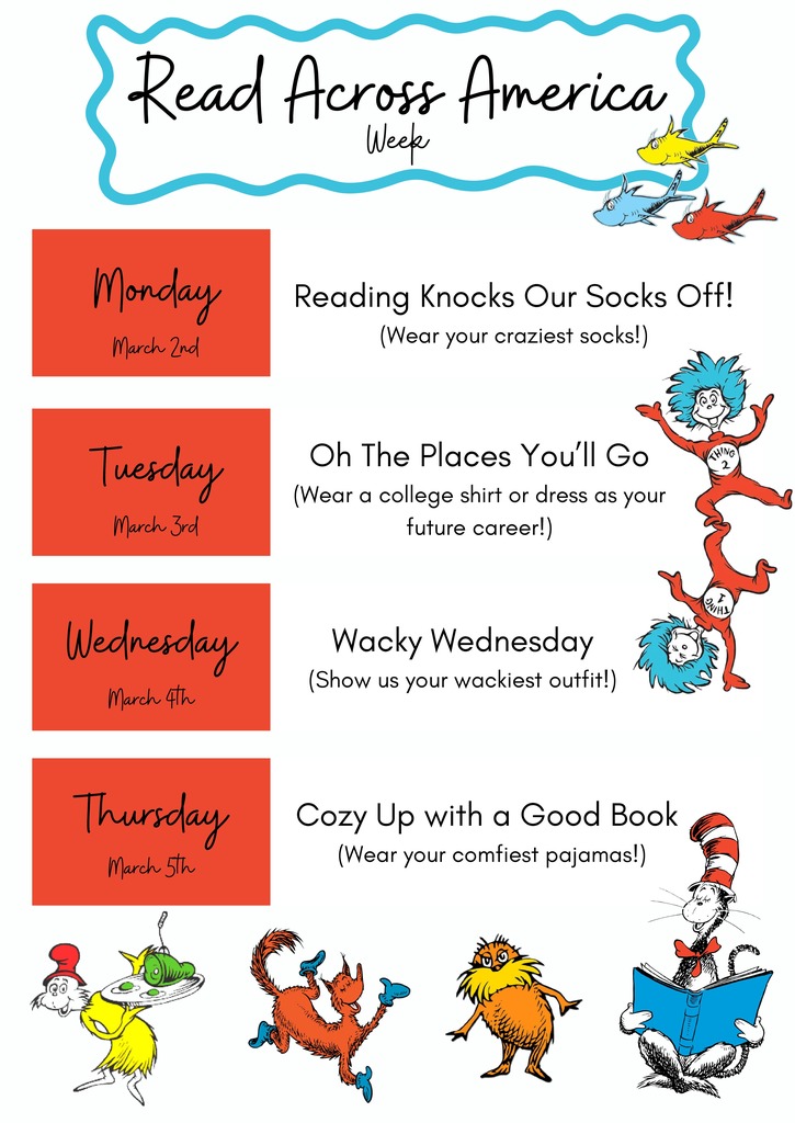 Read Across America Spirit Week Flyer (1)