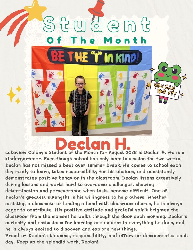 lvc student of the month