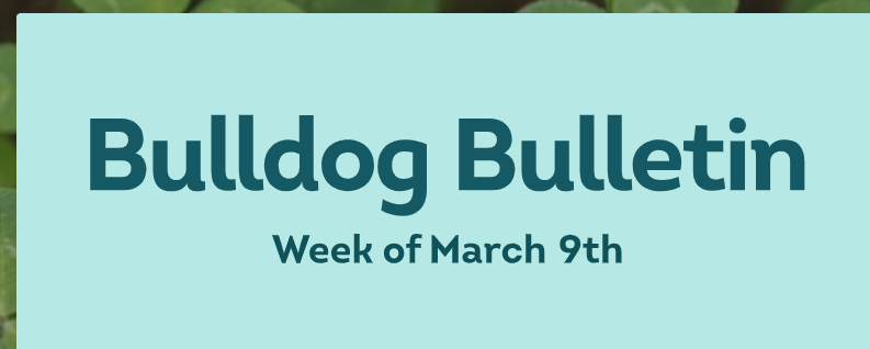 Bulldog Bulletin