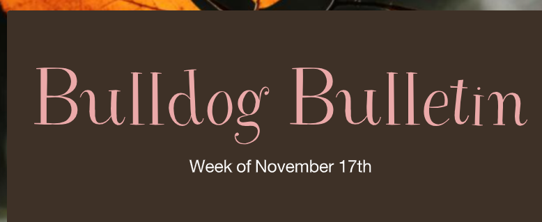 Bulldog Bulletin