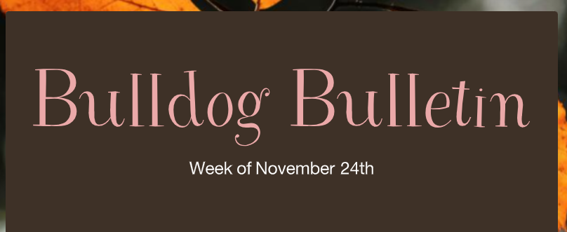 Bulldog Bulletin