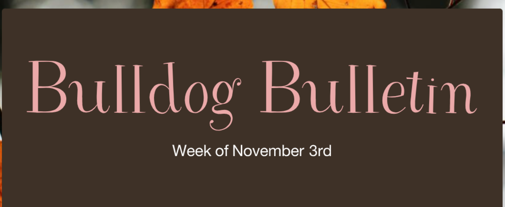 Bulldog Bulletin