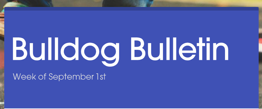 Bulldog Bulletin 1