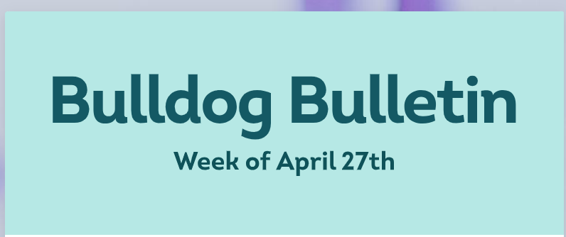 Bulldog Bulletin