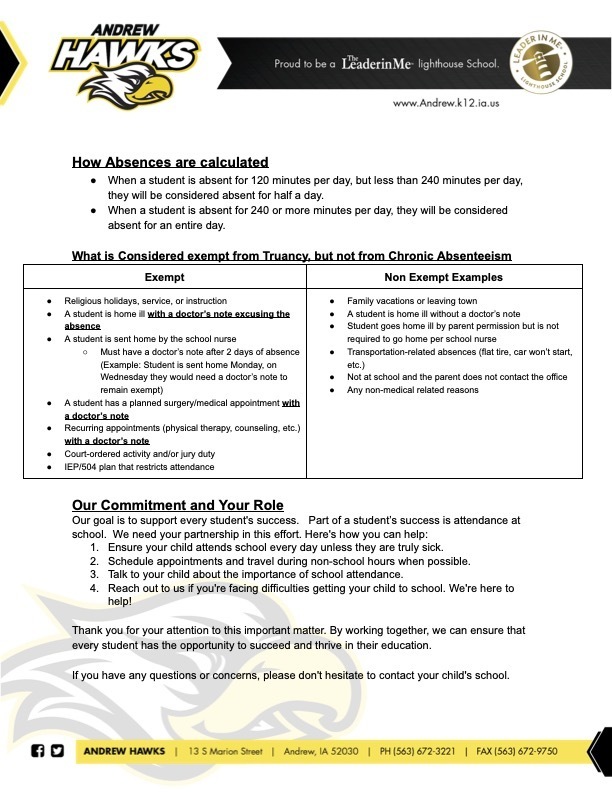 2025-26 Attendance Parent Letter2