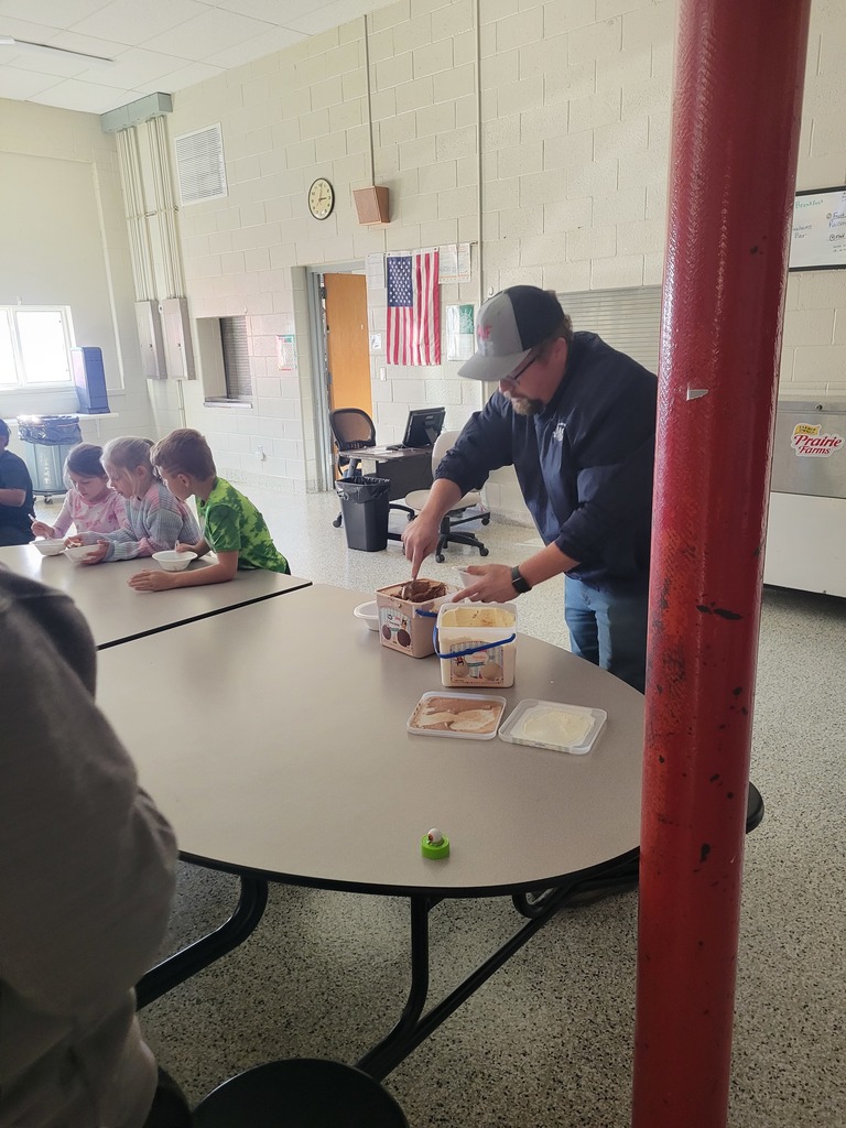 Isaac serving ice cream