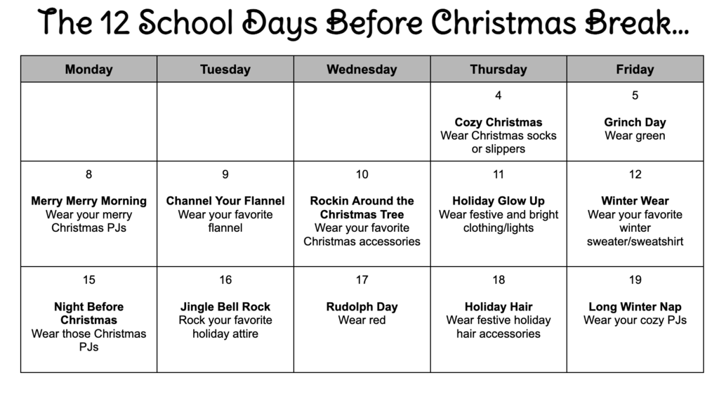 Dress Up Days