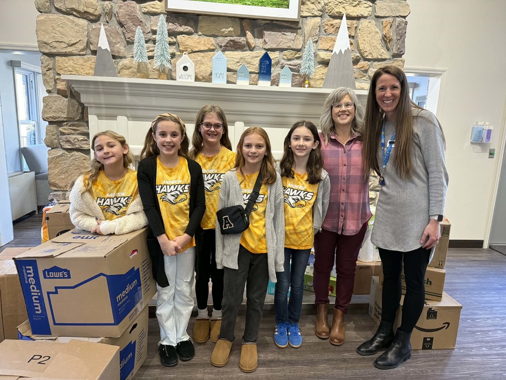 Students with the staff from the Ronald McDonald House